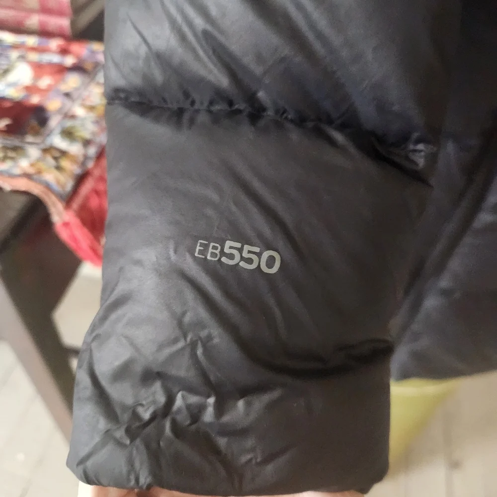 Eddie Bauer EB550 Down Parka Womens M Black Hooded Winter Puffer Coat - Picture 3 of 11